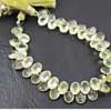 Natural Lemon Quartz Oval Cut Drilled Gemstone Beads 8 inches and Size 9mm Approx. 